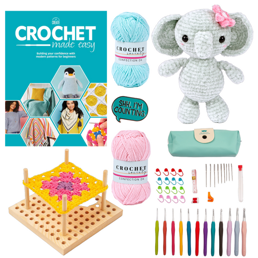 Crochet Society New Year New Craft Beginner Starter Bundle Kit