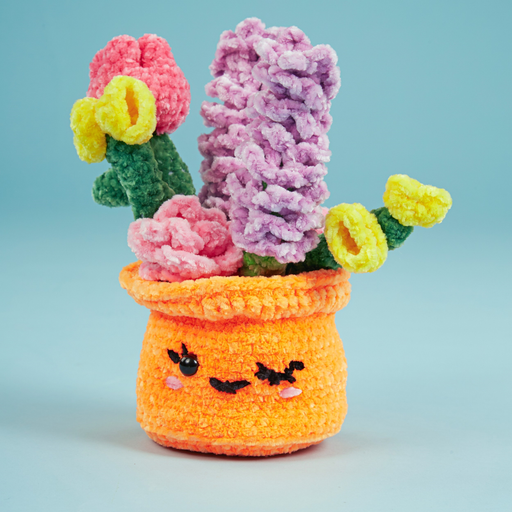 Crochet Society Amigurumi Situation Kit Wendy the Wildflower Pot | Nature's Garden