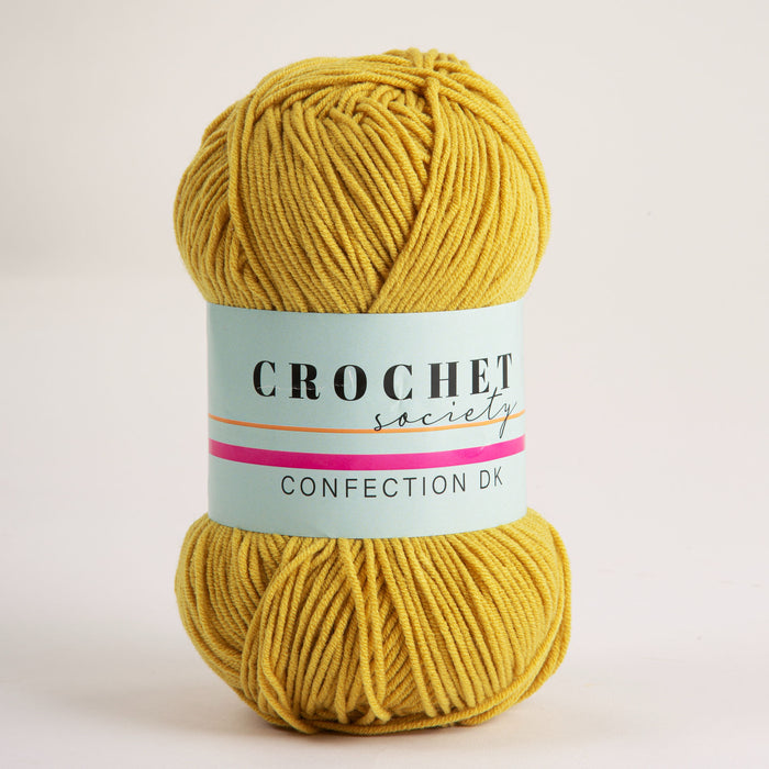 Crochet Society Confection DK Acrylic Yarn 100g Yellow | Sour Fizz