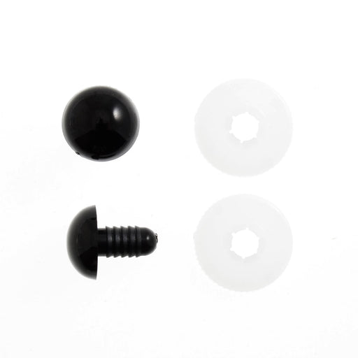 Trimits Amigurumi Toy Eyes Black 12mm | Pack of 6