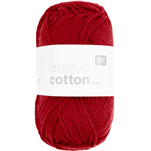 Rico Design Aran Creative Cotton Yarn 50g | Cherry