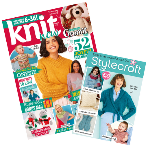 Knit Now Magazine #172 With Metal Stitch Holders and Stylecraft Pattern Book