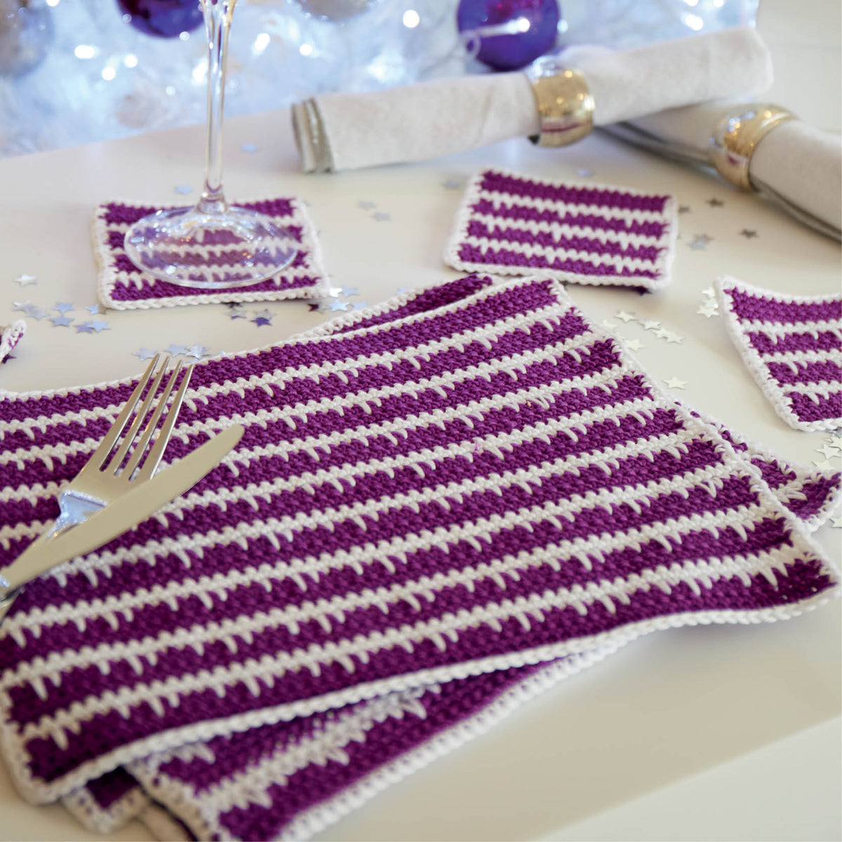 Icicle Place Settings Digital Pattern — Crochet Society