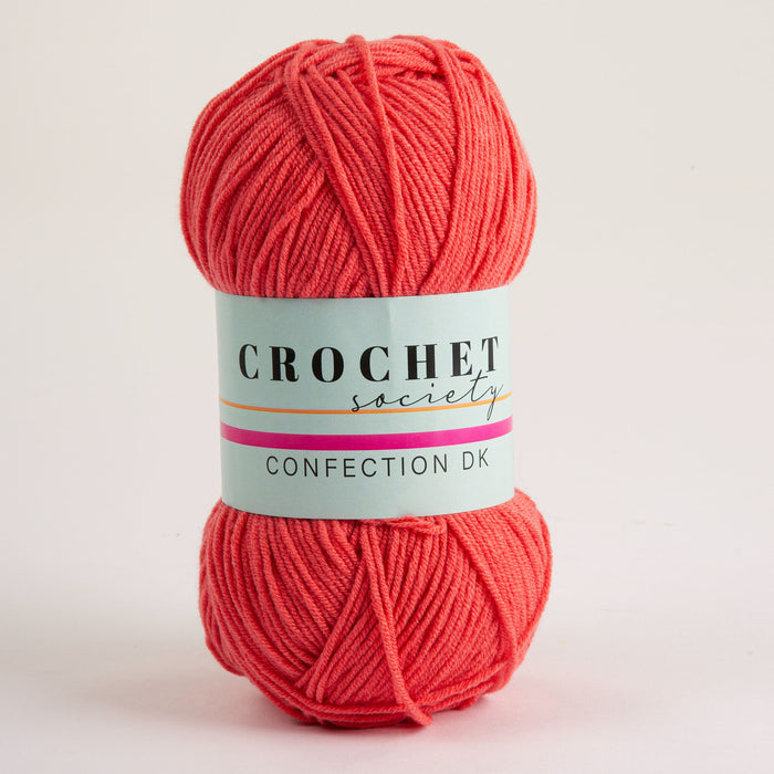 Crochet Society Confection DK Acrylic Yarn 100g Red | Watermelon