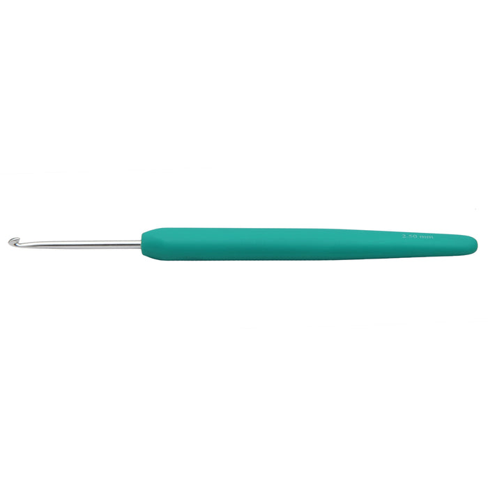 KnitPro Waves Aluminium Crochet Hook Sea Green 2.5mm x 15mm