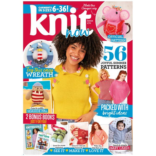 Knit Now Magazine #170 With Cygnet Easy Knitted Style & A Year Of Tiny Toys Pattern Books