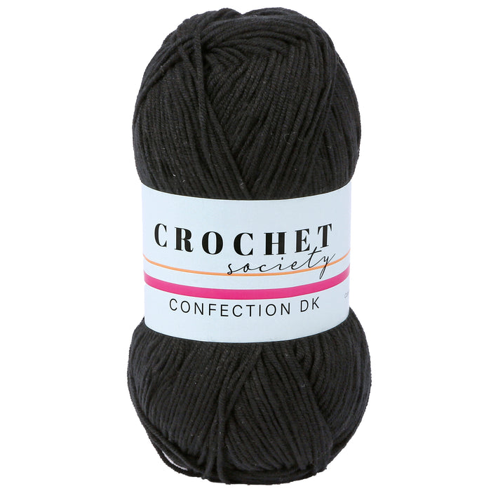 Crochet Society Confection DK Acrylic Yarn 100g | Liquorice