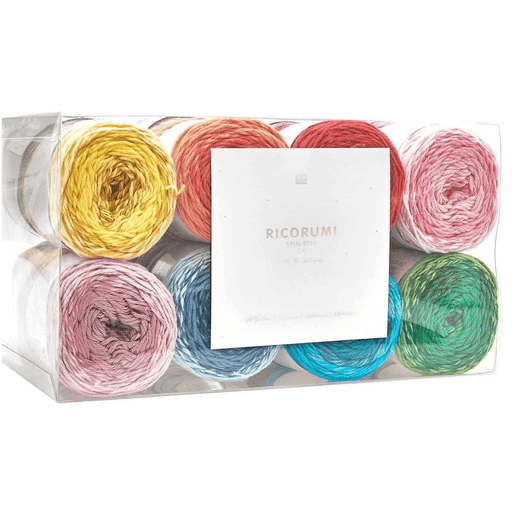 Rico Design Ricorumi DK Cotton Yarn Set Spin Spin Striping | 16 x 50g