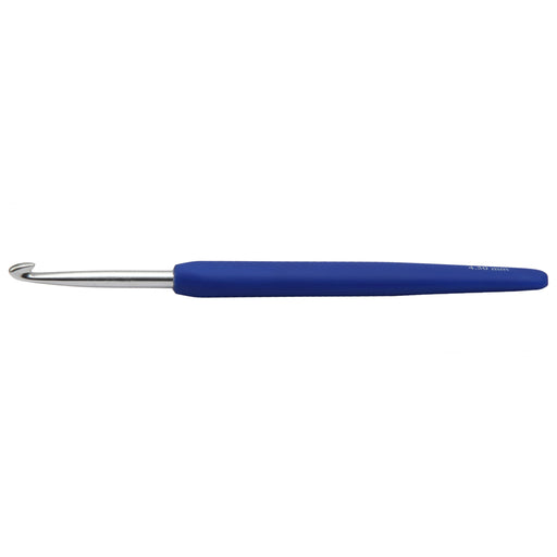 KnitPro Waves Aluminium Crochet Hook Royal Blue 4.5mm x 15mm