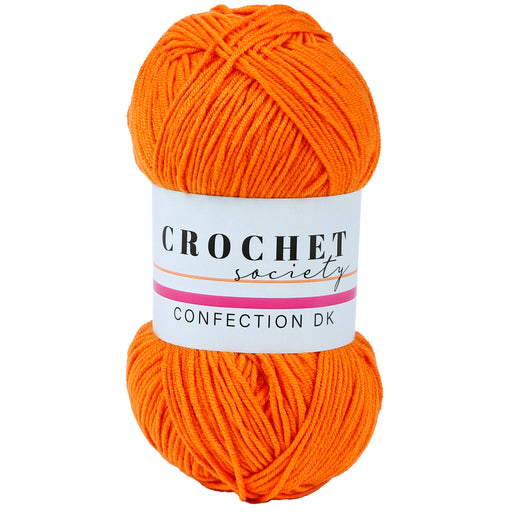 Crochet Society Confection DK Acrylic Yarn 100g | Orange Slice