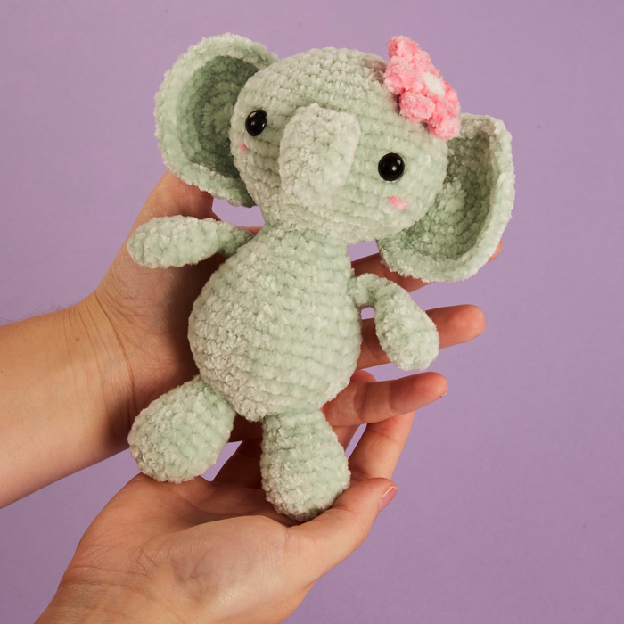 Crochet Society Amigurumi Crochet Kit: Luna the Elephant | Menagerie Collection