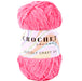 Crochet Society Cuddly Craft DK Chenille Yarn 100g | Bubblegum