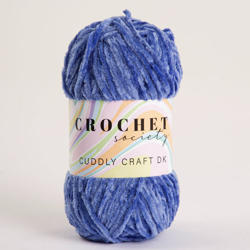 Crochet Society Cuddly Craft DK Chenille Yarn 100g Purple | Hyacinth