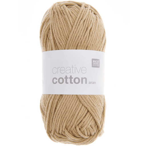 Rico Design Aran Creative Cotton Yarn 50g | Camel