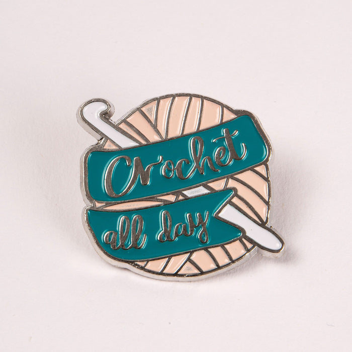 Crochet Society Pin Badge Crochet All Day