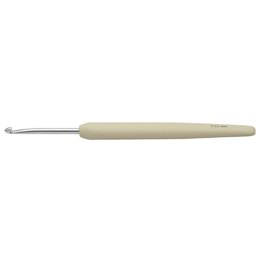 KnitPro Waves Aluminium Crochet Hook Ivory 3.25mm x 15mm