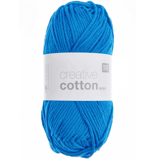 Rico Design Aran Creative Cotton Yarn 50g | Gentian