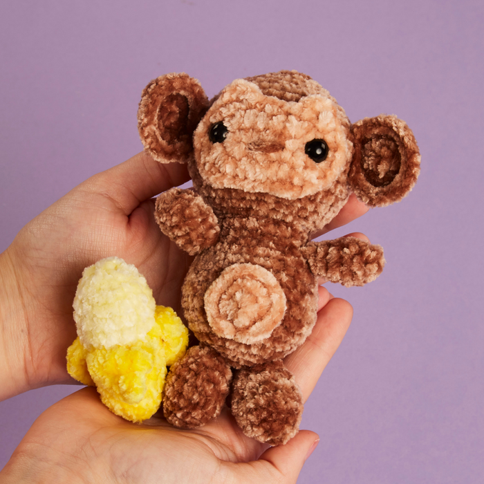 Crochet Society Amigurumi Crochet Kit: Vivi the Monkey | Menagerie Collection