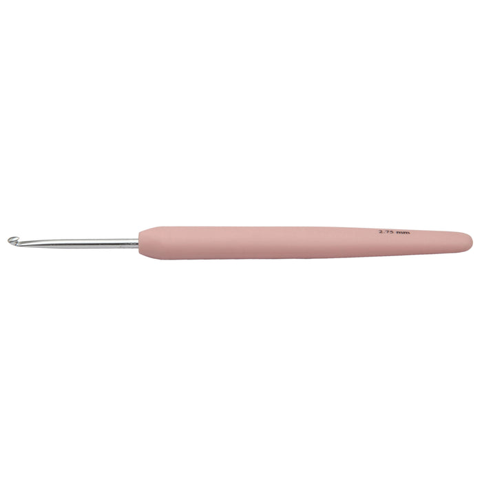 KnitPro Waves Aluminium Crochet Hook Pink 2.75mm x 15mm