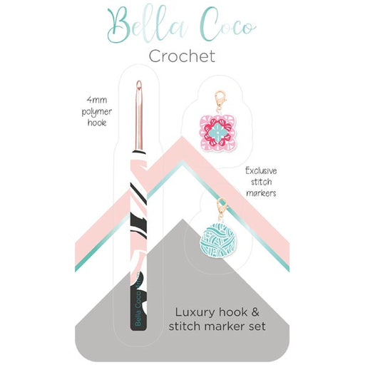 Bella Coco Luxury Hook + Stitch Marker Set 4mm | Set of 3