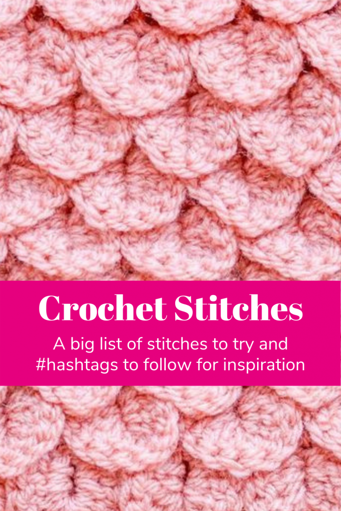 CROCHET STITCHES TO TRY pin
