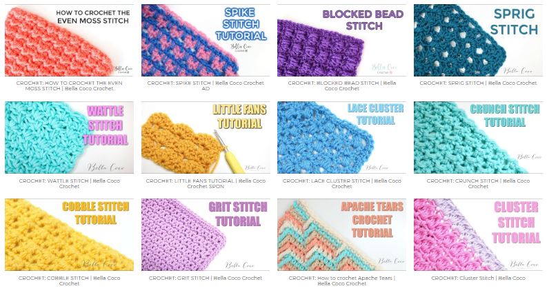 learn crochet stitches